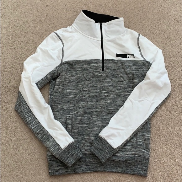 PINK Victoria's Secret Tops - PINK by Victoria’s Secret colour block quarter zip